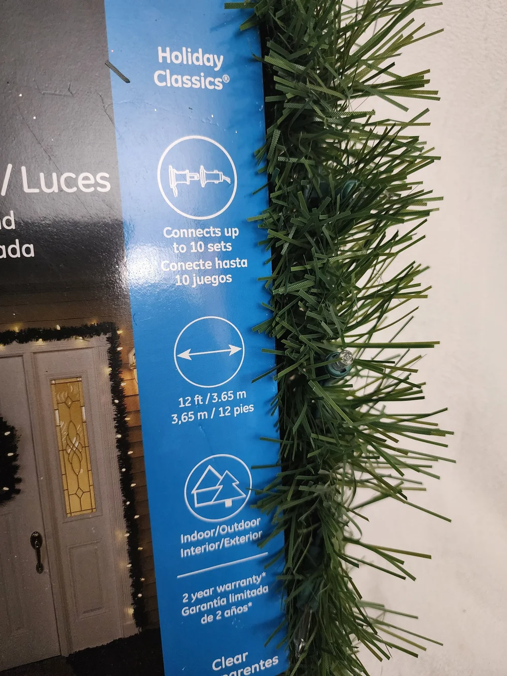 Ashland Green 7 Artificial Holiday Garland 1 with Integrated Lights
